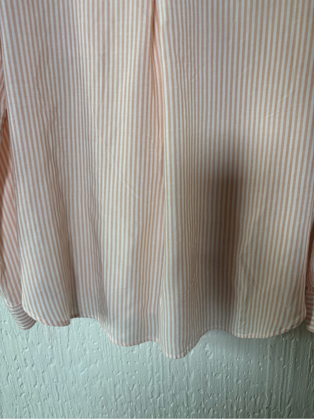 Velvet Heart Peach and White Striped Button-Front Shirt Women Size Large - Picture 12 of 15